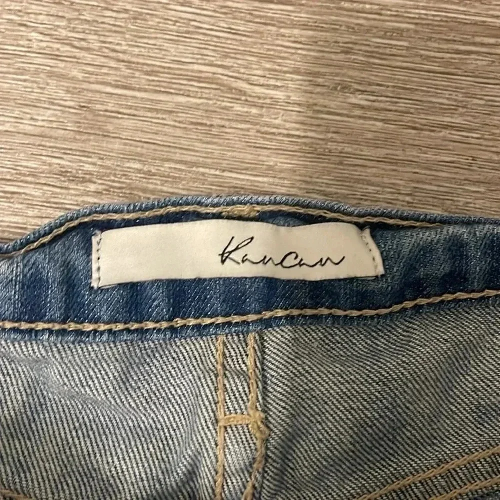 Kancan distressed denim jean blue shorts size 26